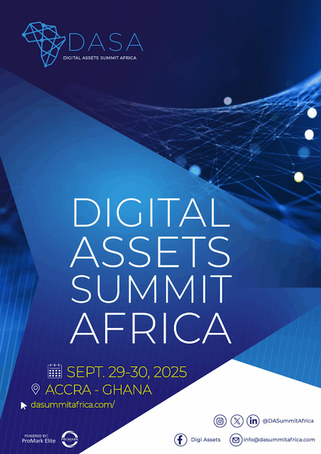 Digital Assets Summit Africa to be held in Ghana September 2025